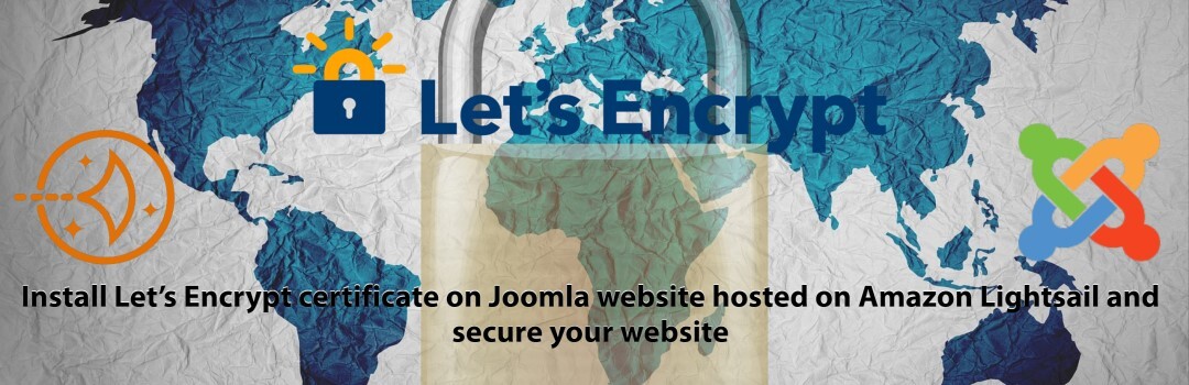 Enable lets encrypt on joomla hosted aws